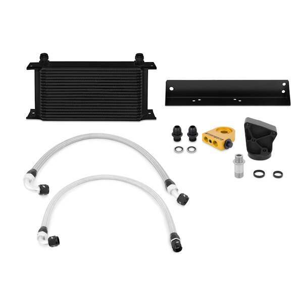 Mishimoto Hyundai Genesis Coupe 3.8L Thermostatic Oil Cooler Kit, Black (2010-2012 Genesis Coupe) - MMOC-GEN6-10TBK