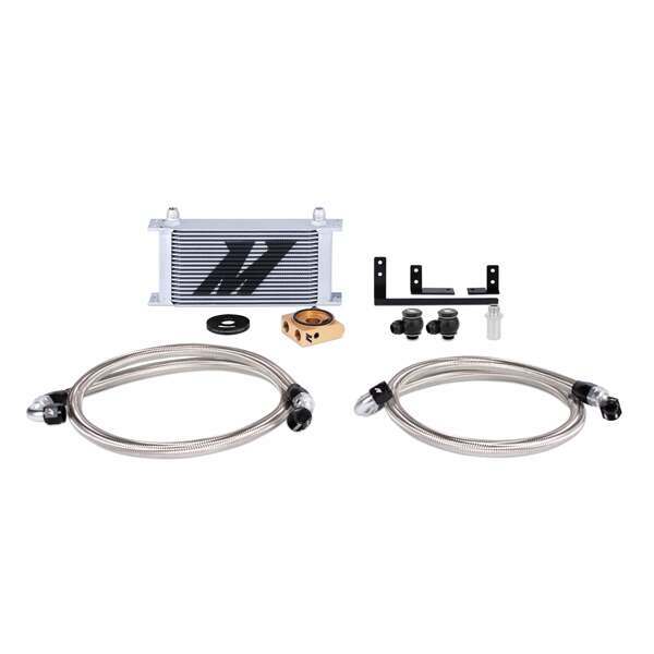 Mishimoto Mazda Miata Oil Cooler Kit, 2016+, Silver, Thermostatic (2016-2020 MX-5 Miata) - MMOC-MIA-16T