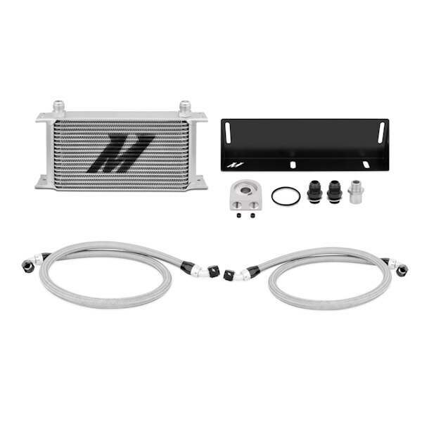 Mishimoto 79-93 Mustang 5.0L Direct Fit Oil Cooler Kit (Silver)