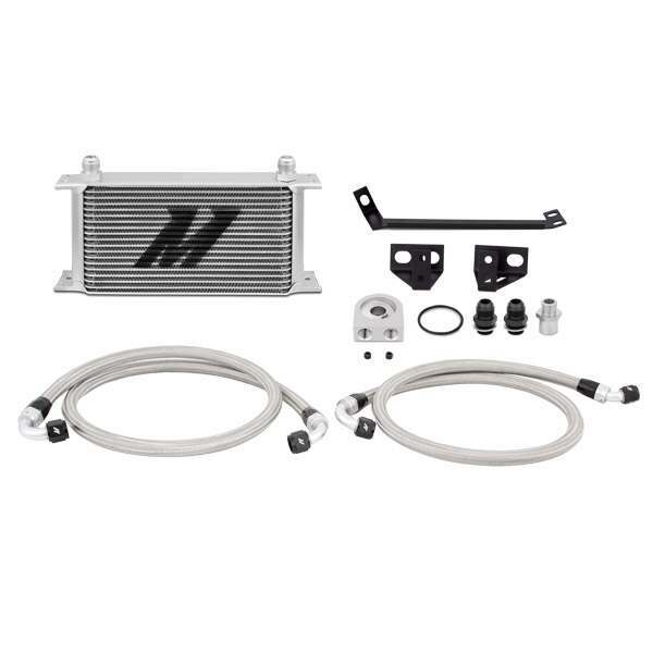 Mishimoto Ford Mustang EcoBoost Oil Cooler Kit, 2015-2017, Silver (2015-2018 Mustang) - MMOC-MUS4-15