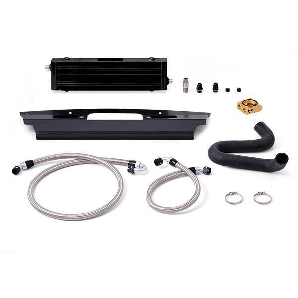 Mishimoto Ford Mustang GT Black Oil Cooler Kit, 2015-2017 (2015-2017 Mustang) - MMOC-MUS8-15TBK