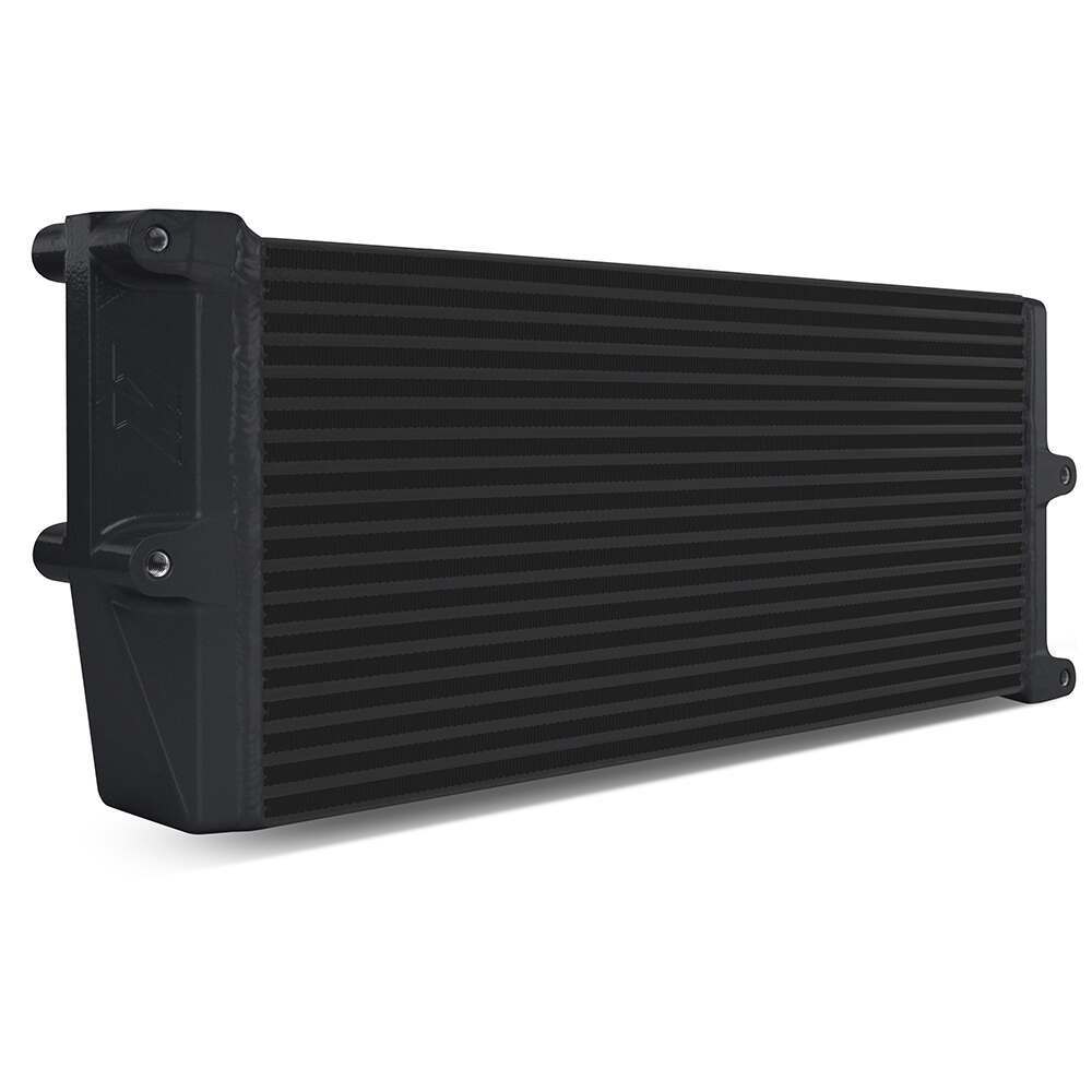 Mishimoto Universal Heavy-Duty Bar-And-Plate Oil Cooler, 17" Core, Opposite-Side Outlets - MMOC-OO-17BK