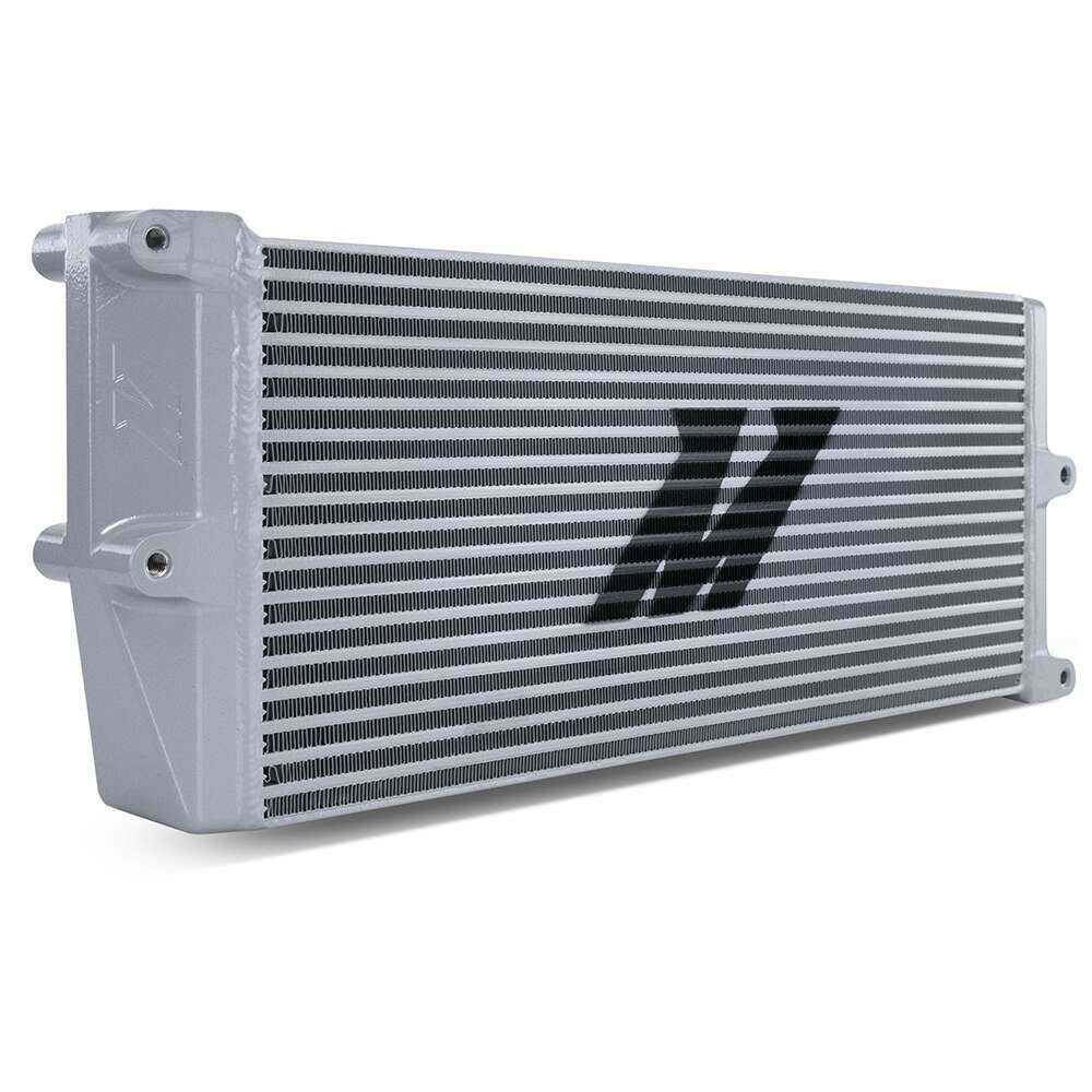 Mishimoto Universal Heavy-Duty Bar-And-Plate Oil Cooler, 17" Core, Opposite-Side Outlets - MMOC-OO-17SL
