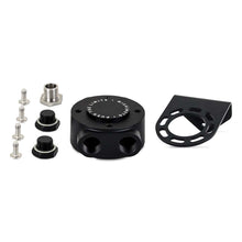 Mishimoto Remote Oil Filter Mount, 3/4-16 Filter Thread, Black - MMOC-RFH-34BK