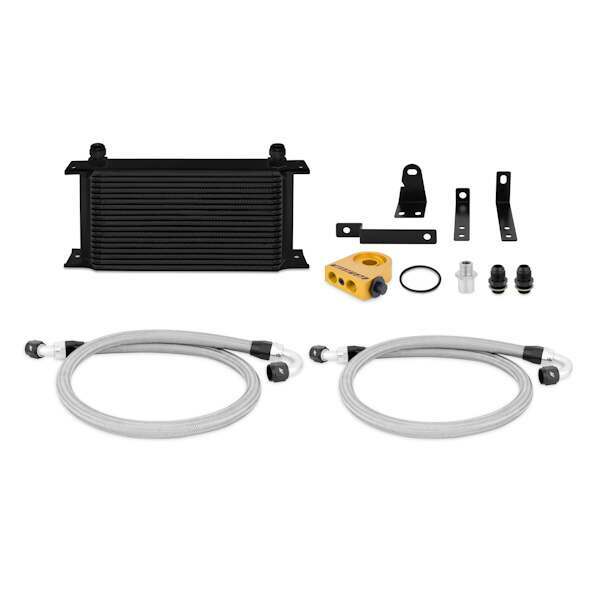 Mishimoto 2000-2009 Honda S2000 Thermostatic Oil Cooler Kit, Black (2000-2009 S2000) - MMOC-S2K-00TBK