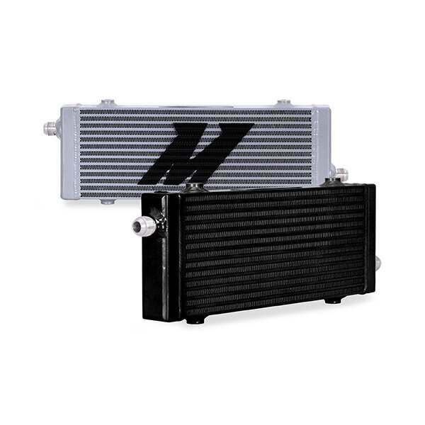 Mishimoto Universal Cross Flow Bar &amp; Plate Oil Cooler, Medium - MMOC-SP-MBK