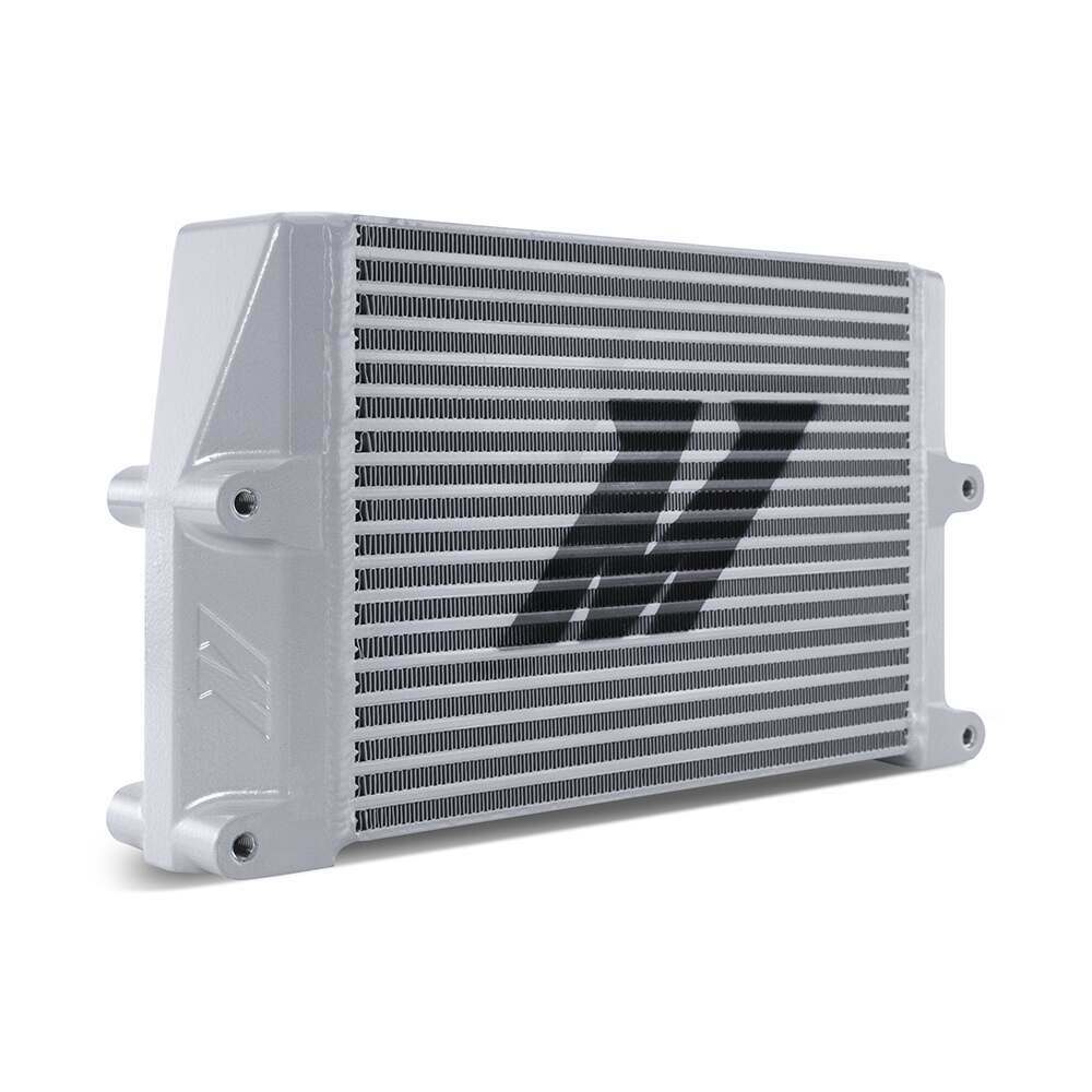 Mishimoto Universal Heavy-Duty Bar-And-Plate Oil Cooler, 10", Same-Side Outlets, Silver - MMOC-SSO-10SL
