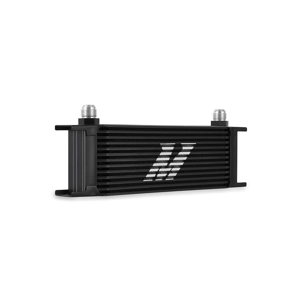 Mishimoto Universal Thermostatic Oil Cooler Kit, 13-Row, Black - MMOC-U13TBK