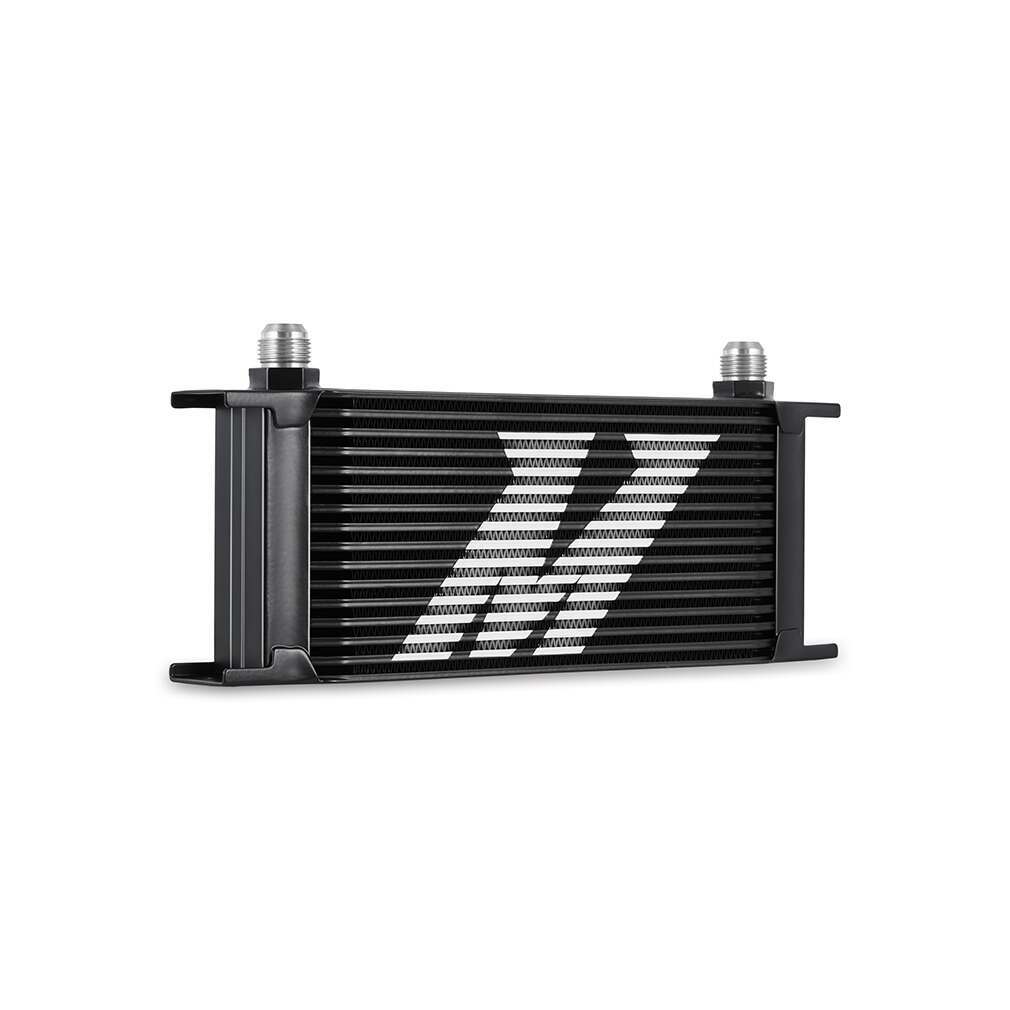 Mishimoto Universal Oil Cooler Kit, 16-Row, Black - MMOC-U16BK