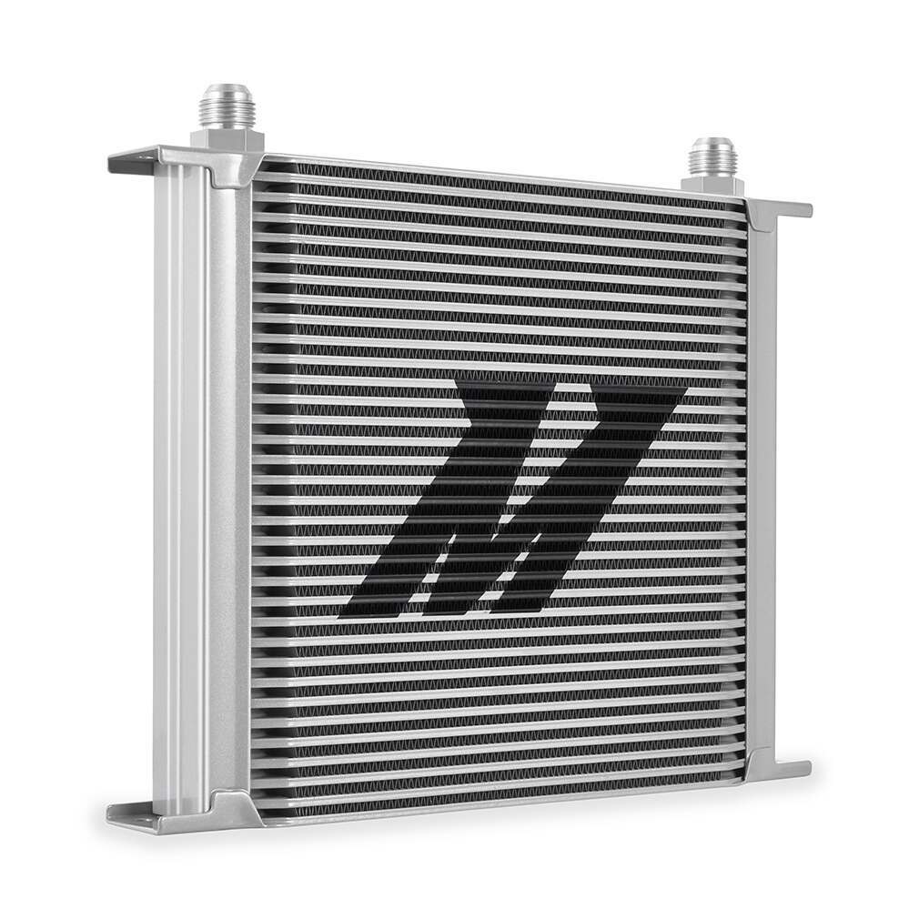 Mishimoto Universal Oil Cooler Kit, 34-Row, Silver - MMOC-U34SL
