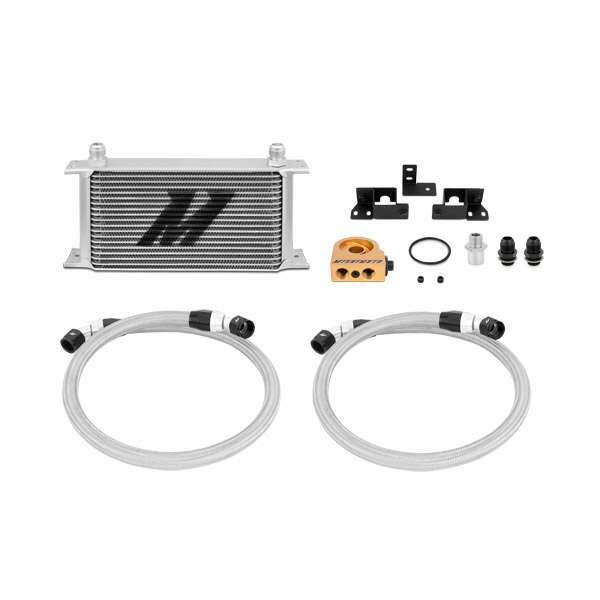Mishimoto Jeep Wrangler JK Thermostatic Oil Cooler Kit, 2007-2011 (2007-2011 Wrangler) - MMOC-WRA-07T