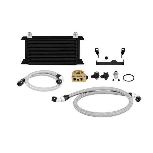 Mishimoto 2006-2007 Subaru WRX/STi Thermostatic Oil Cooler Kit, Black (2006-2007 Impreza) - MMOC-WRX-06TBK