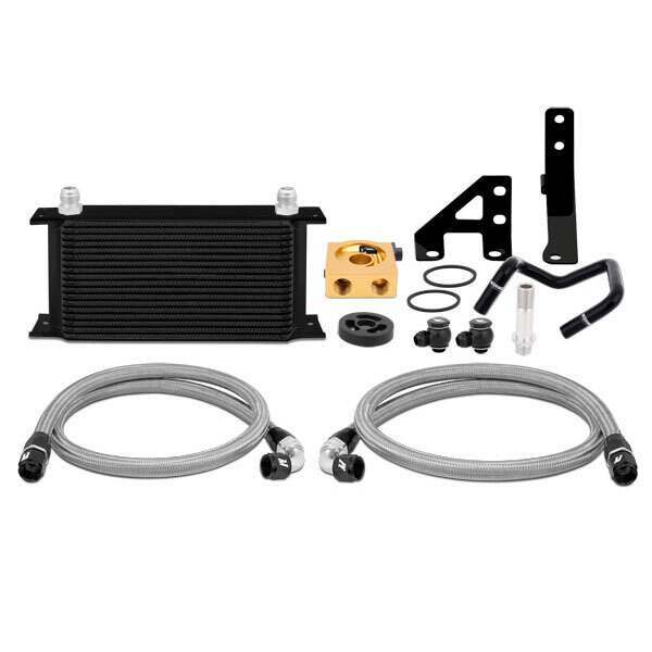Mishimoto Subaru WRX Thermostatic Oil Cooler Kit, 2015+ (2015-2018 WRX) - MMOC-WRX-15TBK