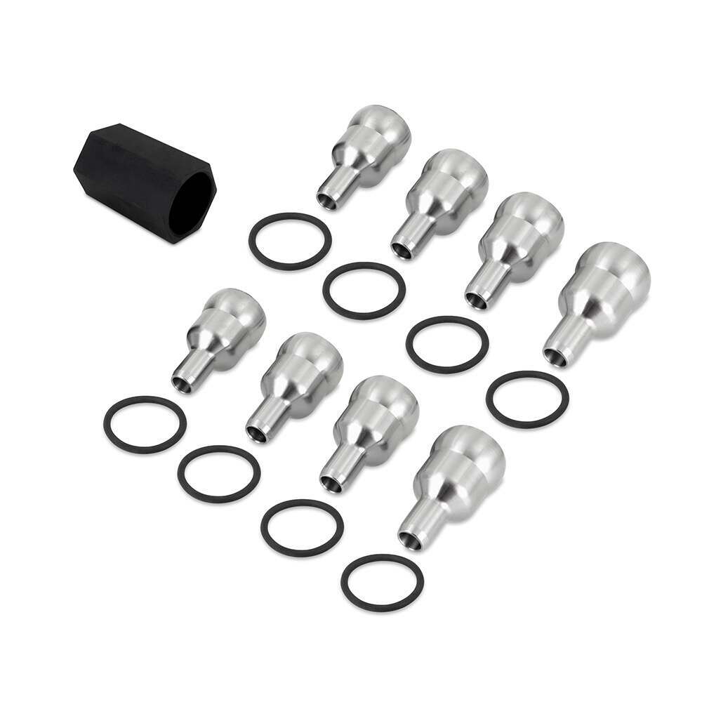 Mishimoto High-Pressure Oil Rail Ball Tube Set, Fits 2004.5-2007 Ford 6.0L Powerstroke - MMOR-F2D-03