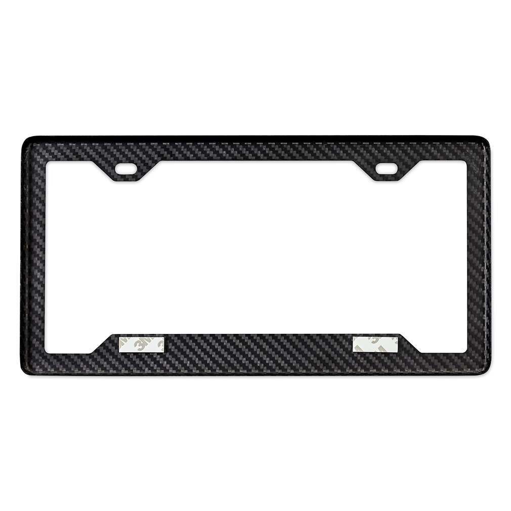 Mishimoto Carbon Fiber License Plate Frame, Gloss Carbon Fiber - MMPROMO-FRAME-CF-G