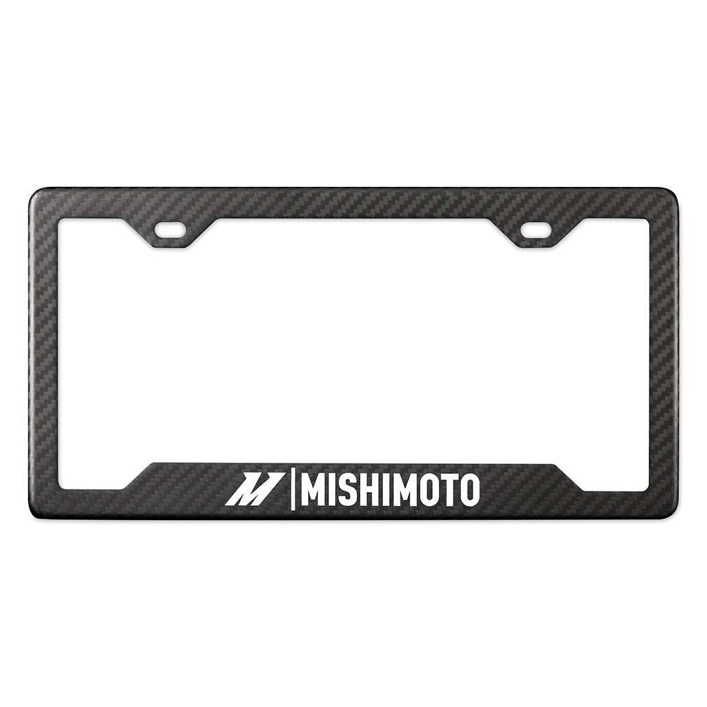 Mishimoto Carbon Fiber License Plate Frame, Matte Carbon Fiber - MMPROMO-FRAME-CF-M