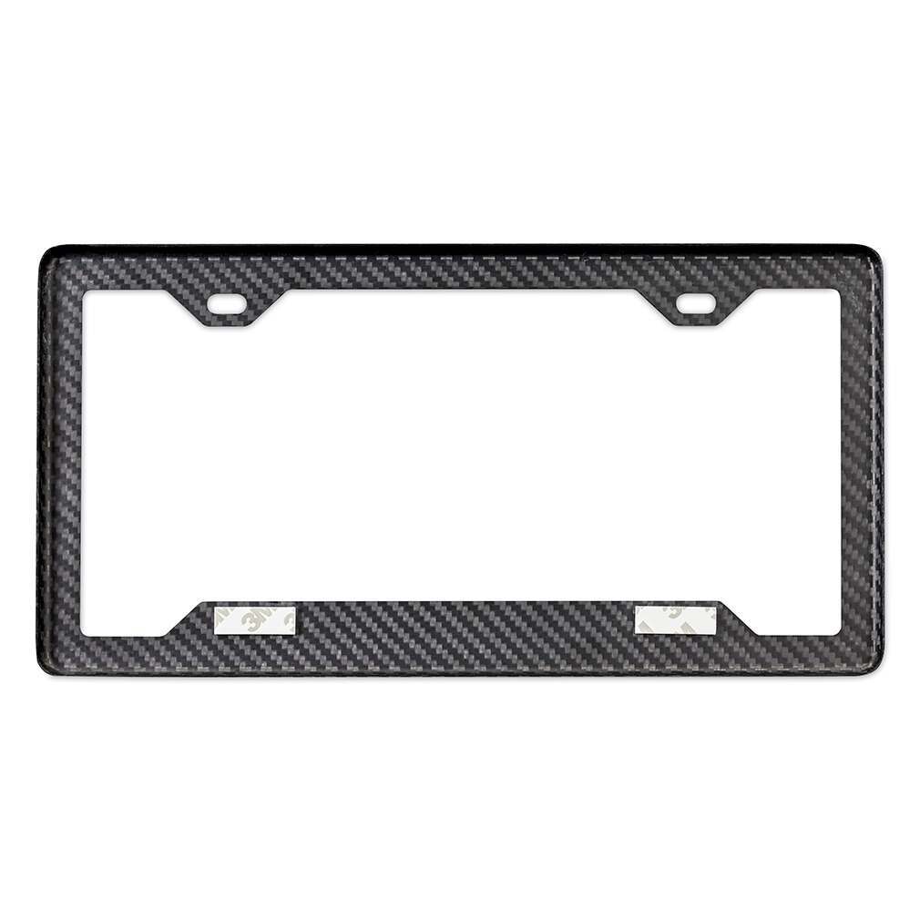 Mishimoto Carbon Fiber License Plate Frame, Matte Carbon Fiber - MMPROMO-FRAME-CF-M