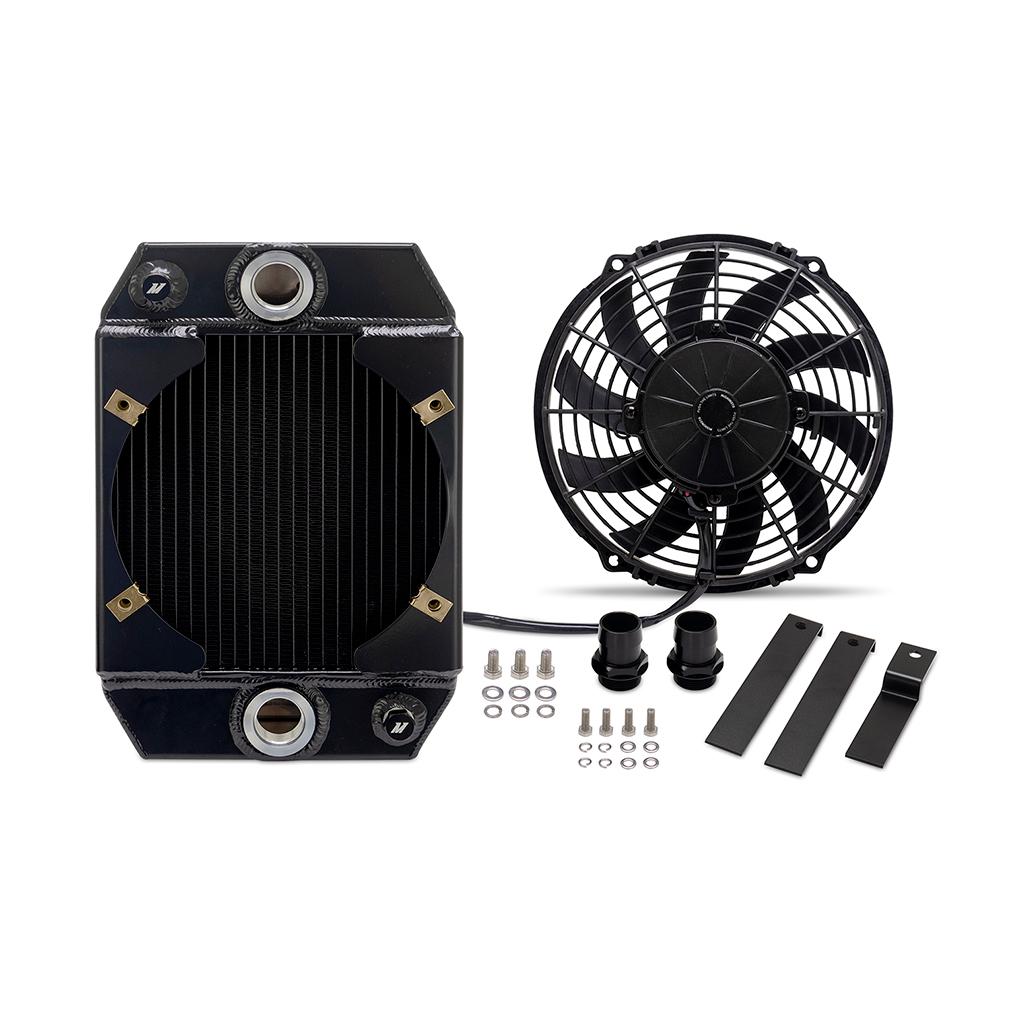 Mishimoto Universal 9" Drag Race Performance Aluminum Radiator Black - MMRAD-UNI-DRGBK