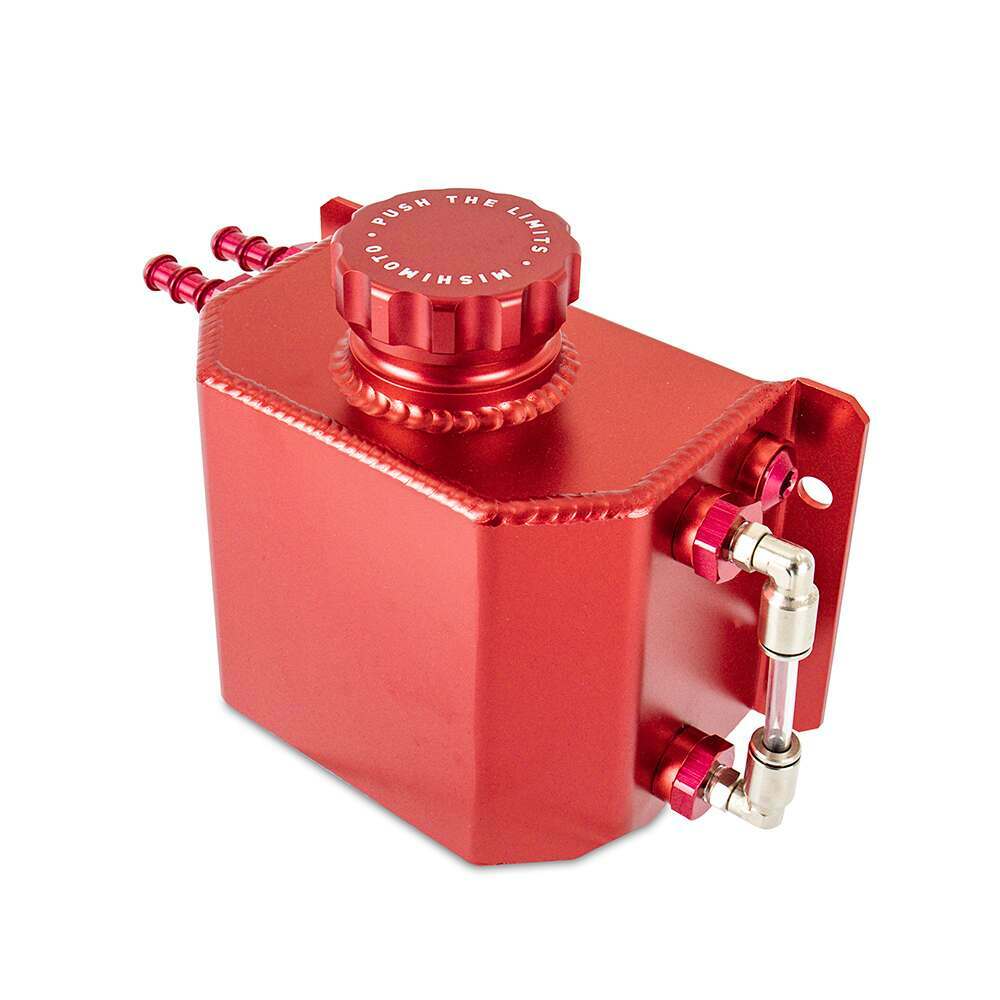 Mishimoto Universal Coolant Overflow Tank, 1 Quart, Red - MMRT-1LRD