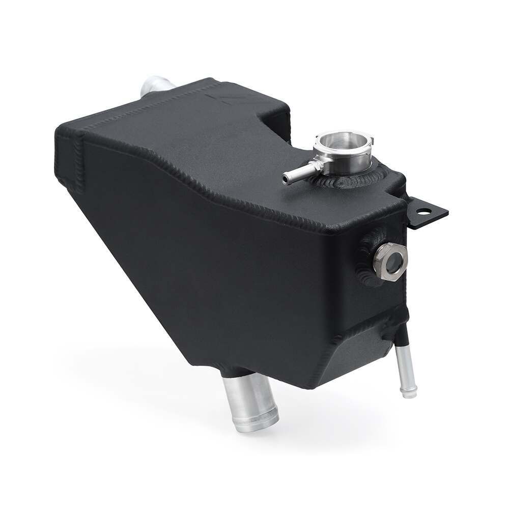 Mishimoto Aluminum Secondary Degas Tank, 2011+ Ford 6.7L Powerstroke, Micro-Wrinkle Black (2011-2019 F-350 Super Duty) - MMRT-F2D-11SMWBK