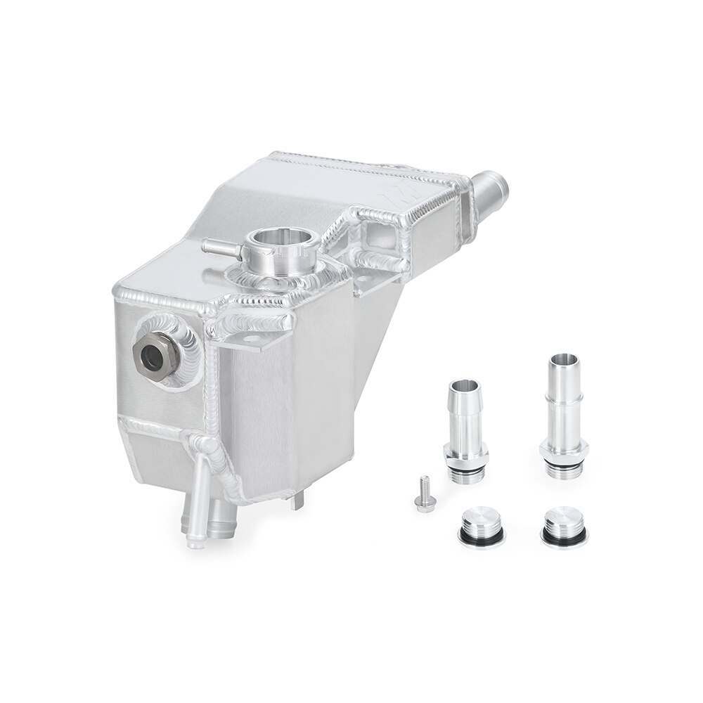 Mishimoto Aluminum Secondary Degas Tank, Fits 2011+ Ford 6.7L Powerstroke, Natural (2011-2019 F-350 Super Duty) - MMRT-F2D-11SN
