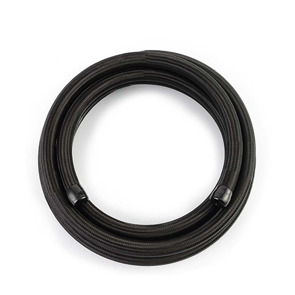 Mishimoto -6An Braided Line, Black Nylon - 15Ft - MMSBH-06180-CB