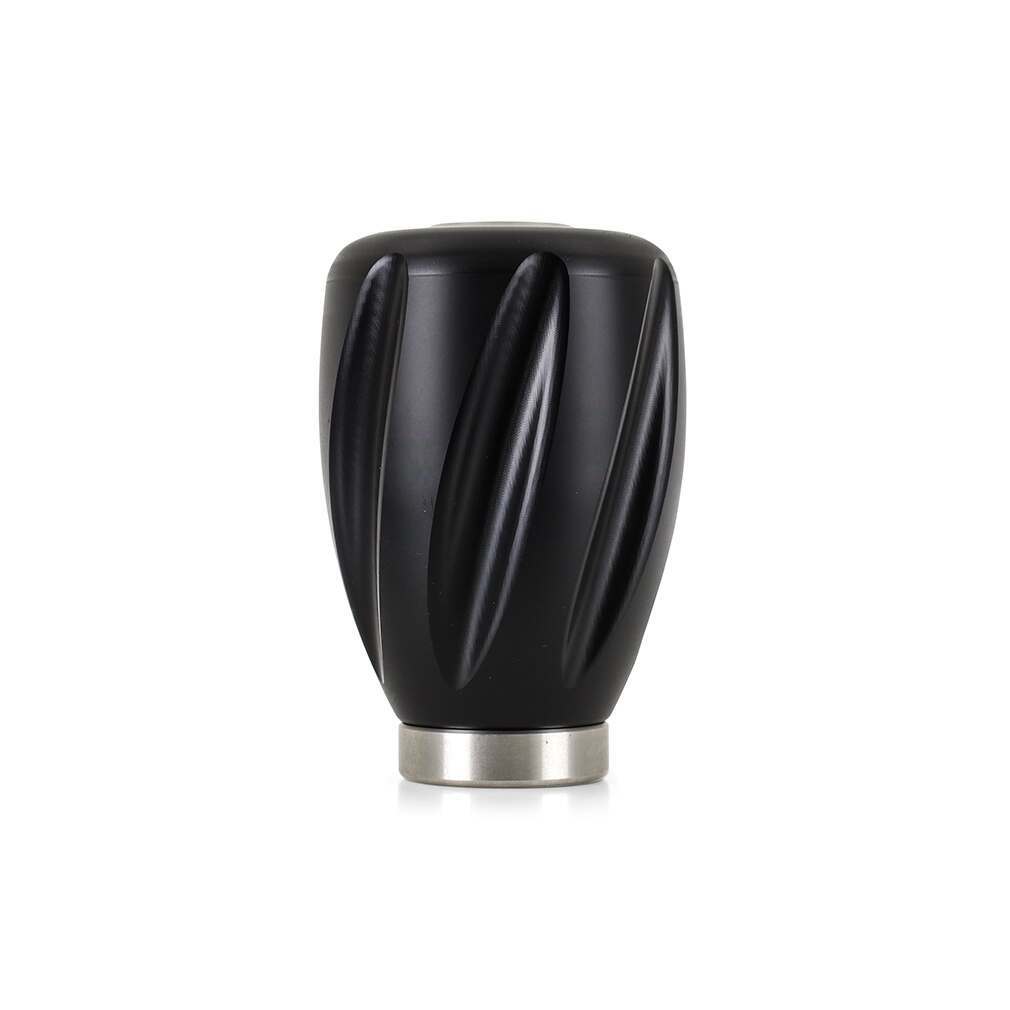 Mishimoto Weighted Steel Core Shift Knob, Twist, Black - MMSK-TWST-BK