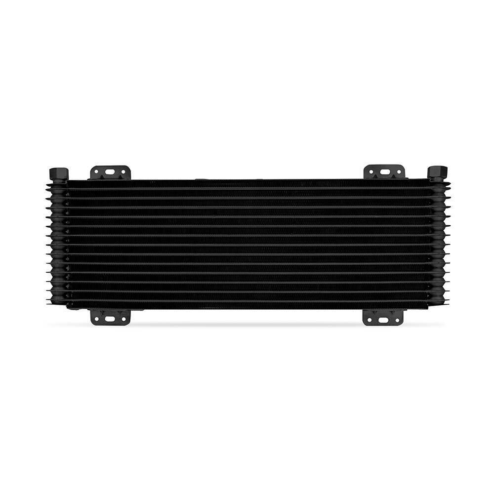 Mishimoto 13-Row Stacked Plate Transmission Cooler, Powder Coat, 22.85In X 7.10In X 1.25In - MMTC-SP-13BK