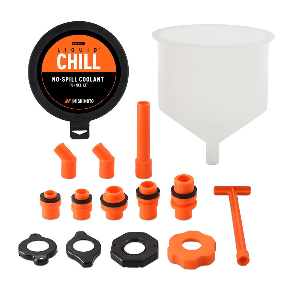 Mishimoto No-Spill Coolant Funnel Kit 15 Piece - MMTL-NSF-15