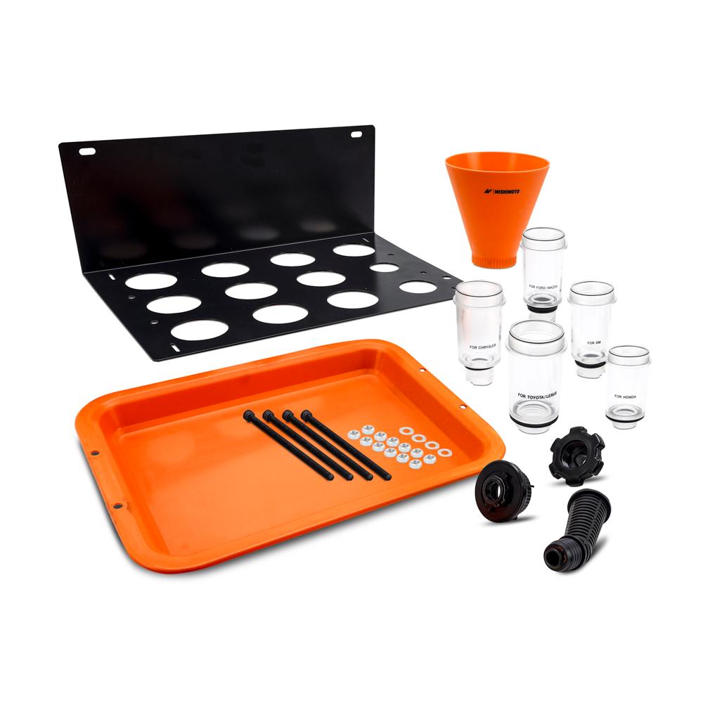 Mishimoto Screw On Oil Funnel Full Kit (1982-2017 GMC, Chevrolet, Acura, Nissan, Pontiac, Subaru, Toyota, Kia, Hyundai, INFINITI, Land Rover, Audi, Freightliner, Lexus, Cadillac, Porsche, BMW, Ford, Lincoln, Volkswagen, Mazda, Saab, Maybach, Mercury, Suzu