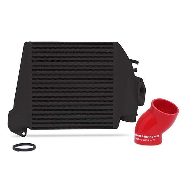 Mishimoto Subaru WRX 2008-2014 Top-Mount Intercooler2008-2015 Black Cooler, Red Hoses (2008-2014 Impreza) - MMTMIC-WRX-08BKRD