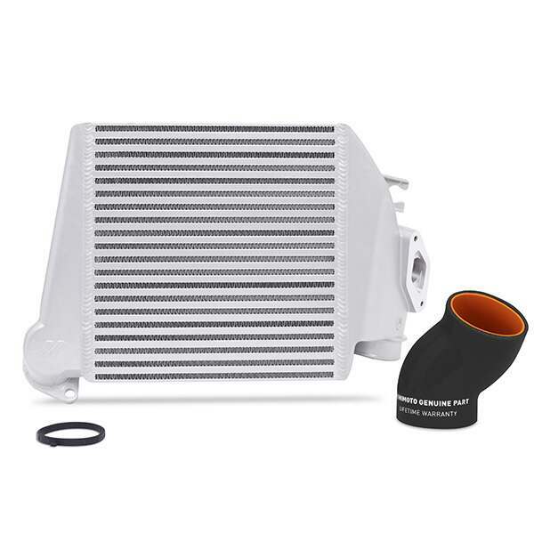 Mishimoto Subaru WRX 2008-2014 Top-Mount Intercooler Silver Cooler, Black Hoses (2008-2014 Impreza) - MMTMIC-WRX-08SLBK