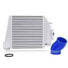 Mishimoto Subaru WRX 2008-2014 Top-Mount Intercooler Silver Cooler, Blue Hoses (2008-2014 Impreza) - MMTMIC-WRX-08SLBL