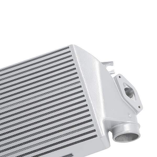 Mishimoto Subaru WRX 2008-2014 Top-Mount Intercooler Silver Cooler, Blue Hoses (2008-2014 Impreza) - MMTMIC-WRX-08SLBL