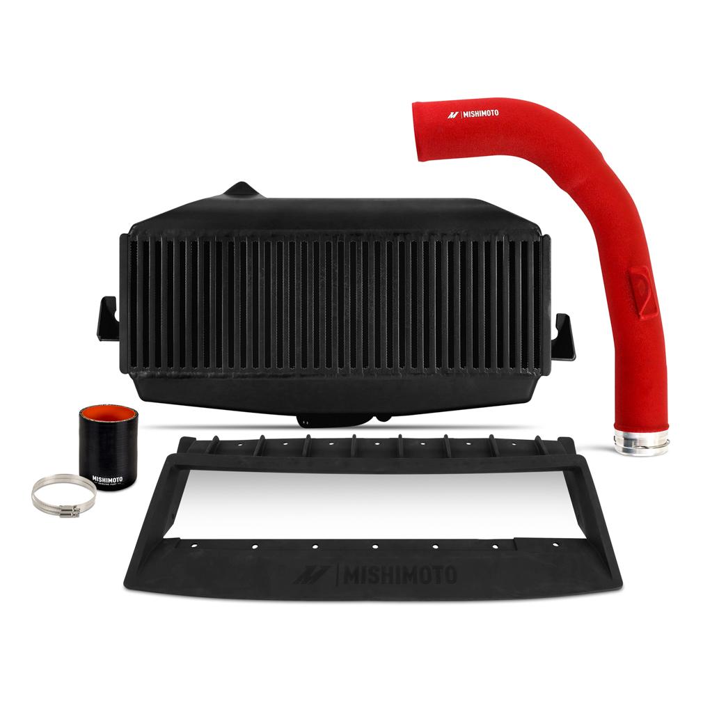 Mishimoto Top-Mount Intercooler Kit Fits Subaru Wrx 2022+ Black Intercooler Red Pipe (2022-2025 WRX Limited, WRX GT, WRX Sport, WRX Premium, WRX Sport-tech, WRX Base) - MMTMIC-WRX-22KBKRD