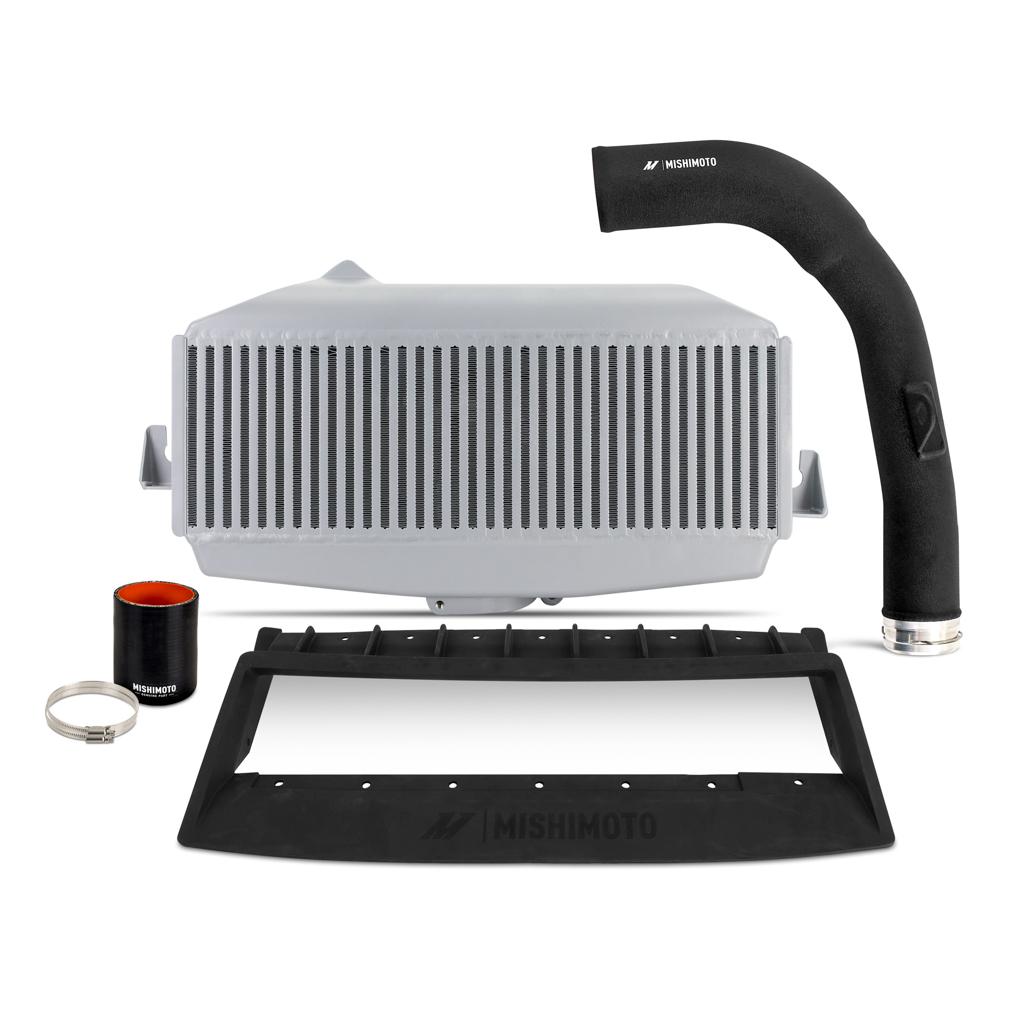 Mishimoto Top-Mount Intercooler Kit Fits Subaru Wrx 2022+ Silver Intercooler Black Pipe (2022-2025 WRX Limited, WRX GT, WRX Sport, WRX Premium, WRX Sport-tech, WRX Base) - MMTMIC-WRX-22KSLBK