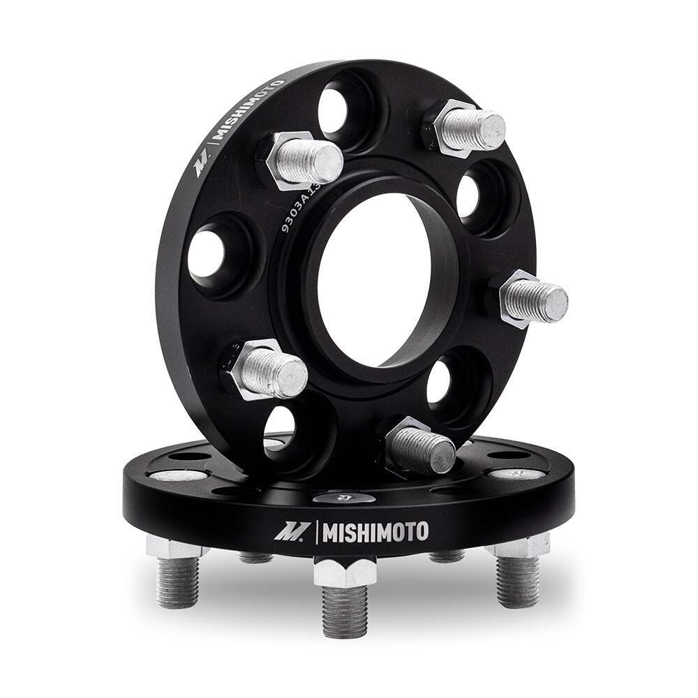 Mishimoto Wheel Spacers, 5X114.3, 64.1Mm Center Bore, M12 X 1.5, 0.80-In Thick, Black - MMWS-002-200BK