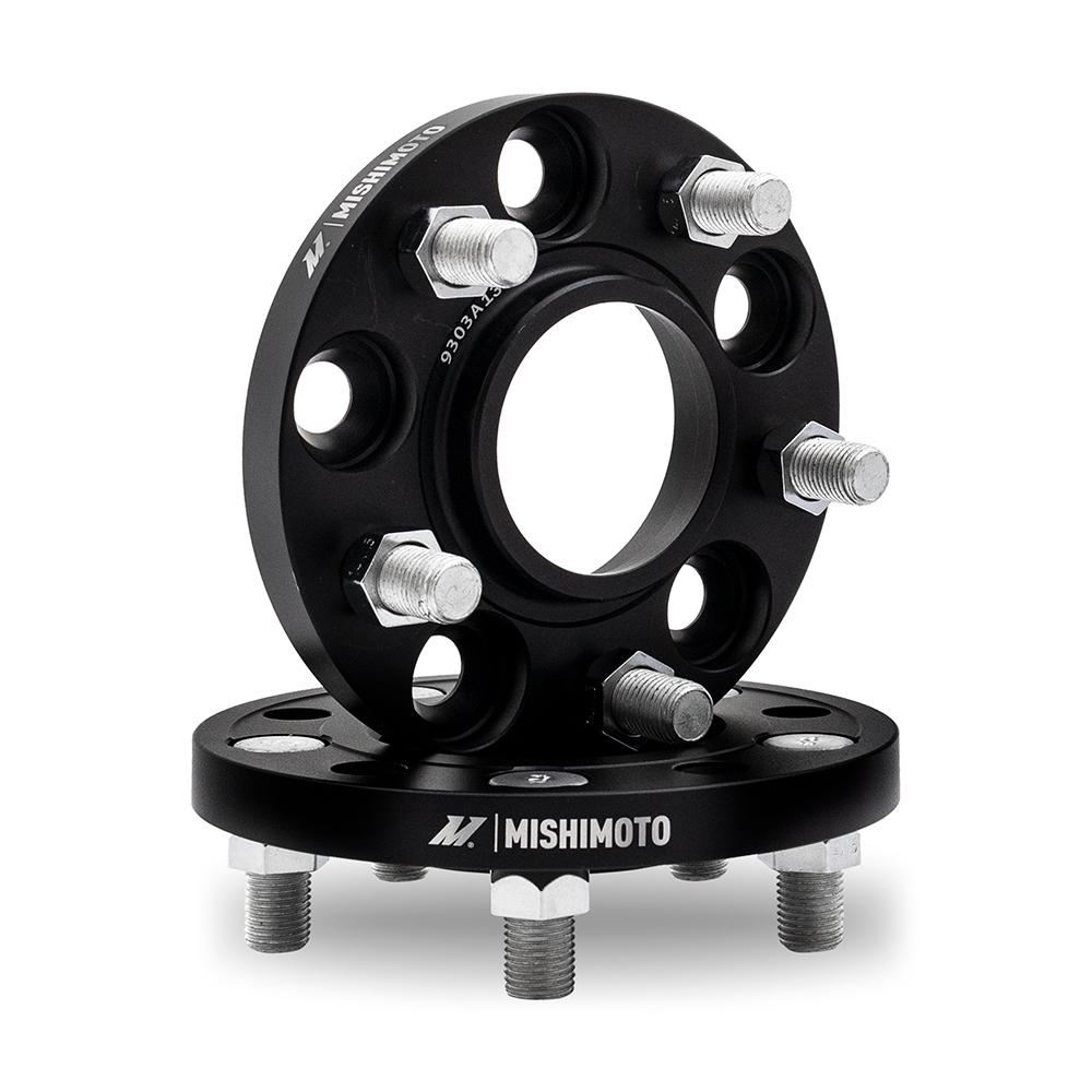 Mishimoto Wheel Spacers 5X114.3 64.1 Center Bore M14X1.5 15Mm Thick Black (2017-2023 3, Y) - MMWS-012-150BK
