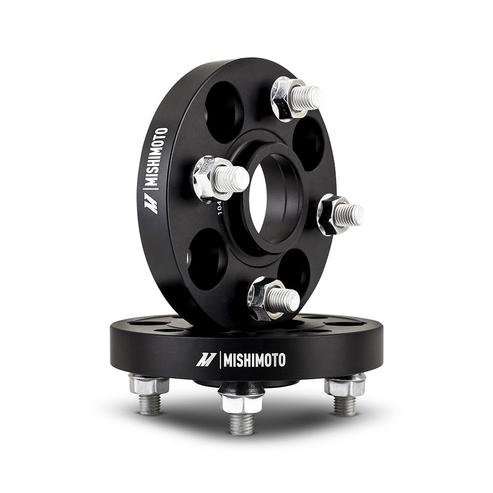 Mishimoto Wheel Spacers 4X100 56.1 Center Bore M12X1.5 20Mm Thick Black (1980-2021 Honda, Mitsubishi, Pontiac, Acura, Chevrolet, Daewoo Fitment) - MMWS-011-200BK