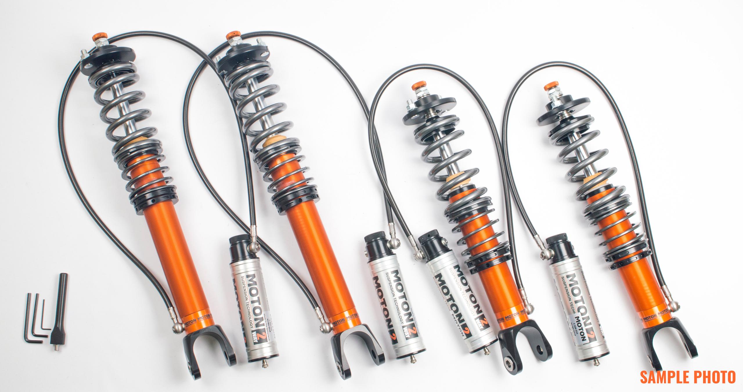 Moton 2-Way Adj Coilovers In Rebound And Compression, Incl Canisters. (2000-2009 S2000 Base Transmission, S2000 CR Transmission) - M 504 090S