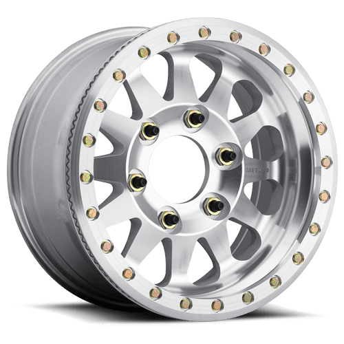 Method Race Wheels Aluminum Wheels 17x9 Beadlock MR101 Bolt Pattern 6 On 165.1 Offset -12 Lip Size 3.15 Raw Machined Method - MR10179070312BR