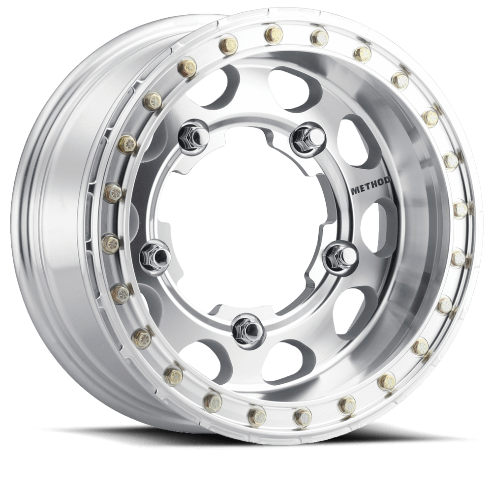 Method Race Wheels MR103 Buggy Beadlock, 15x7, -45mm Offset, 5x205, 160mm Centerbore, Raw Machined, w/ BH-H24100 - MR10357019345B