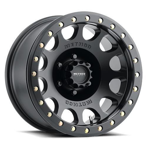 Method Race Wheels MR105 Beadlock, 17x8.5, 0mm Offset, 6x5.5, 108mm Centerbore, Matte Black, w/ BH-H24125 - MR10578560500B