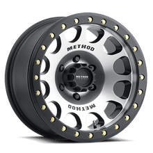 Method Race Wheels MR105 Beadlock, 17x9, -38mm Offset, 6x5.5, 108mm Centerbore, Machined With Matte Black Ring, w/ BH-H24125 - MR10579060338B