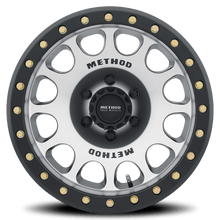 Method Race Wheels MR105 Beadlock, 17x9, -38mm Offset, 6x5.5, 108mm Centerbore, Machined With Matte Black Ring, w/ BH-H24125 - MR10579060338B