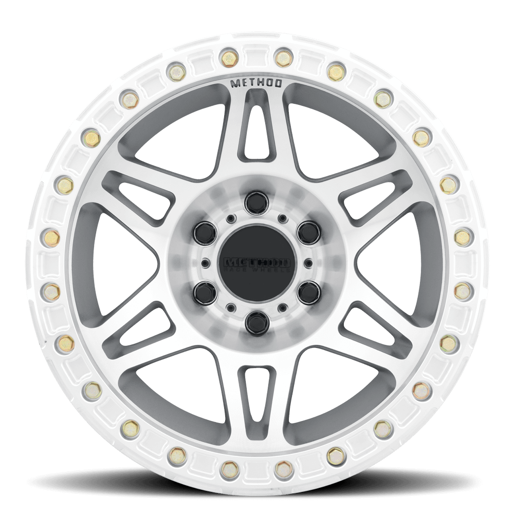 Method Race Wheels MR106 Beadlock, 17x9, -44mm Offset, 6x5.5, 108mm Centerbore, Machined/Clear Coat, w/ BH-H24125 - MR10679060344B