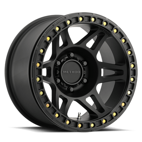 Method Race Wheels MR106 Beadlock, 17x9, -44mm Offset, 6x5.5, 108mm Centerbore, Matte Black, w/ BH-H24125 - MR10679060544B