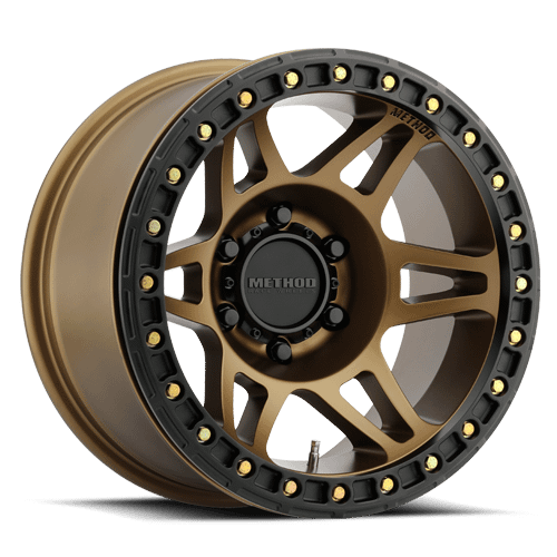 Method Race Wheels MR106 Beadlock, 17x9, -44mm Offset, 8x6.5, 130.81mm Centerbore, Method Bronze, w/ BH-H36125 - MR10679080944B