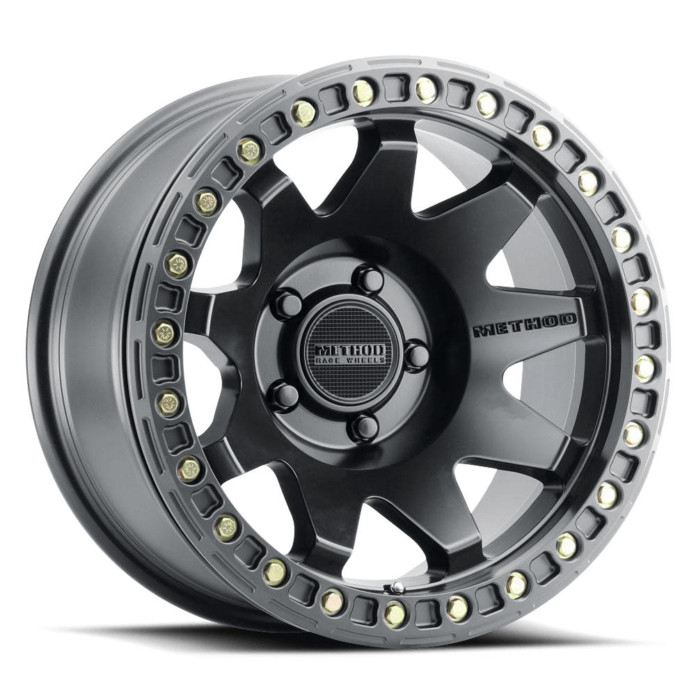 Method Race Wheels MR108 Beadlock, 17x9, -44mm Offset, 5x5, 71.5mm Centerbore, Matte Black, - MR10879050544B