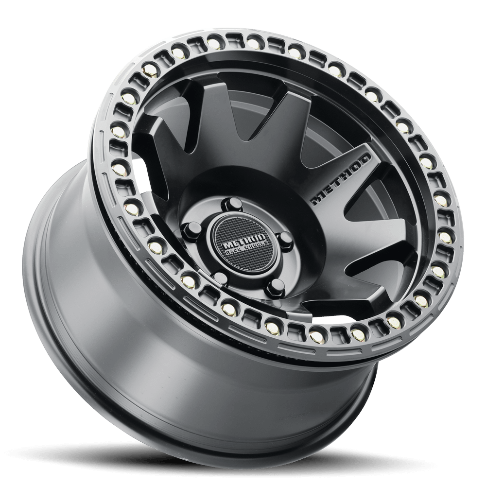 Method Race Wheels MR108 Beadlock, 17x9, -44mm Offset, 5x5, 71.5mm Centerbore, Matte Black, - MR10879050544B